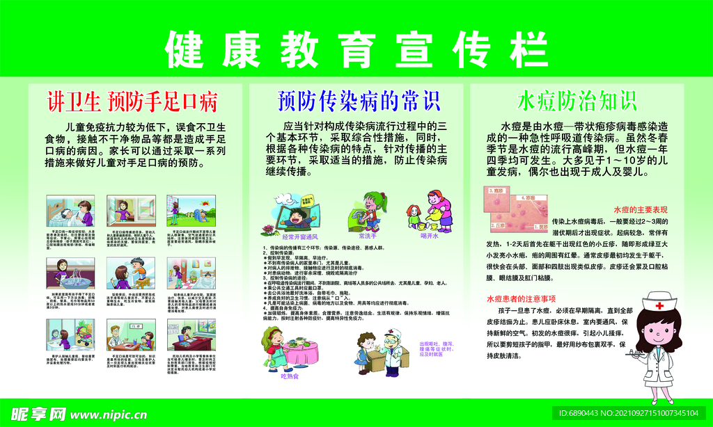健康教育宣传栏图版