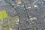 绍兴东圃镇鸟瞰航拍图