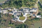 深圳大鹏坝光镇鸟瞰航拍图