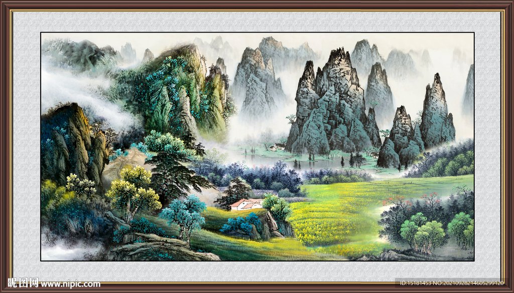 国画山水 