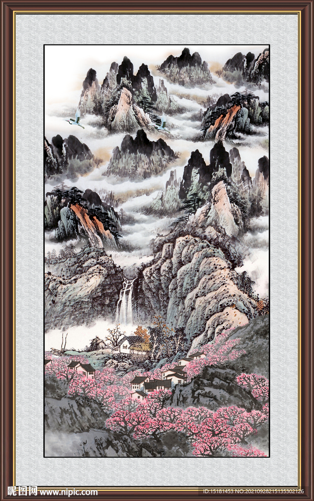 巨幅风水画 