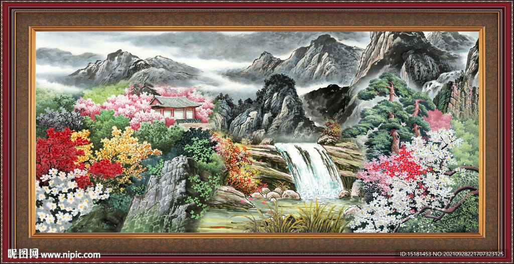 国画山水 