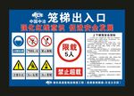 中国中冶 笼梯出入口 宣传展板