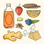 手绘蔬菜水果矢量