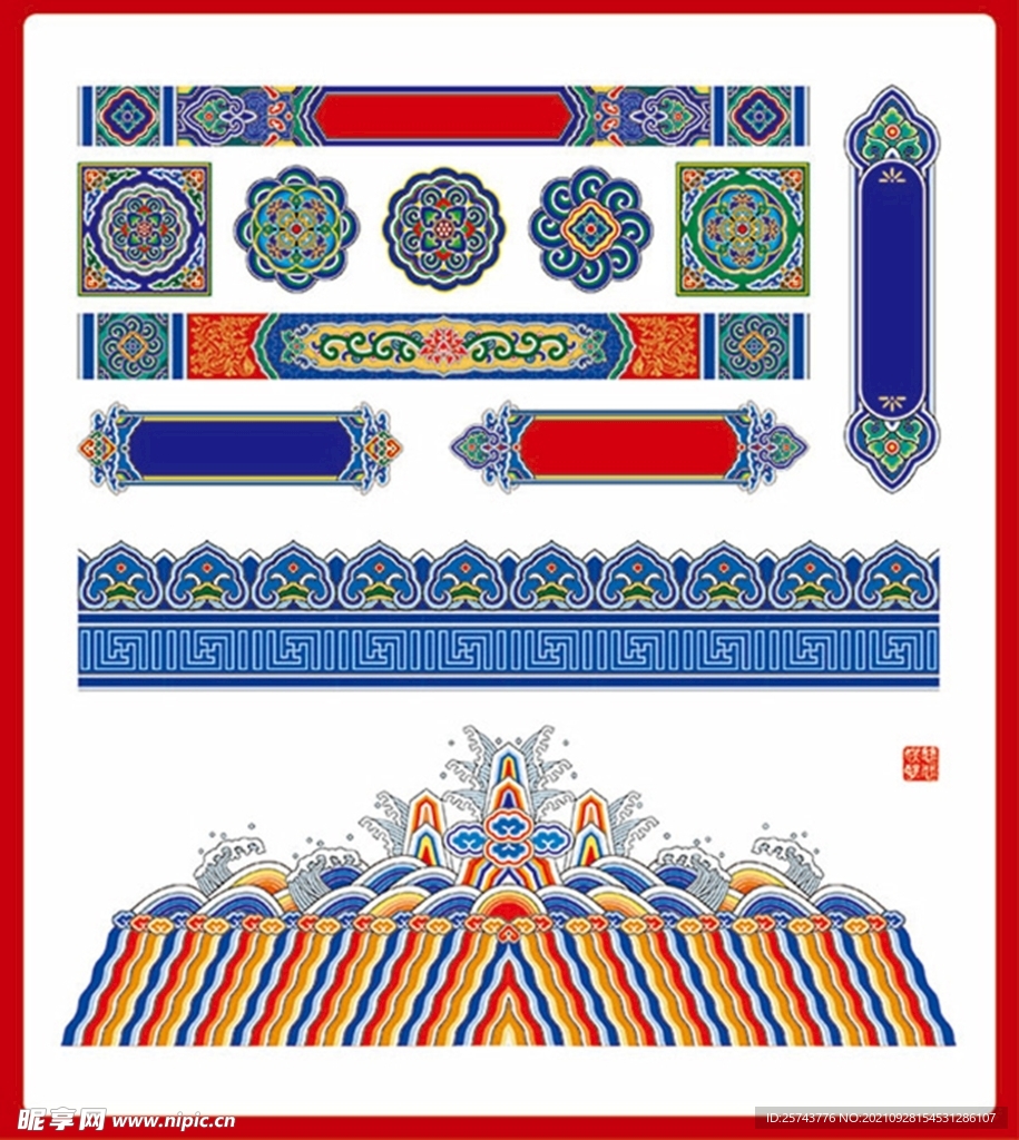 古典素材雕梁画栋