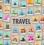 环球旅行照片墙