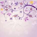 时尚紫色花纹