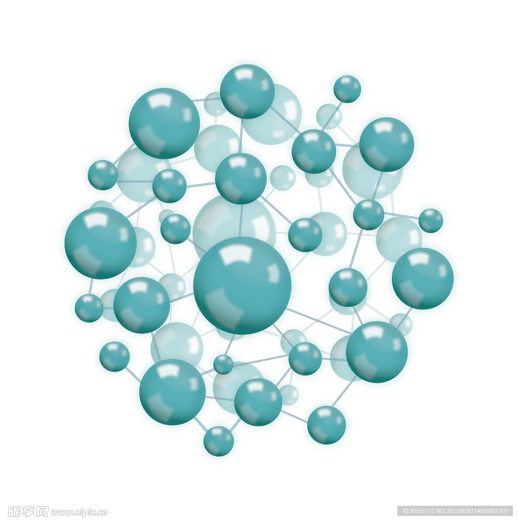 分子结构矢量素材