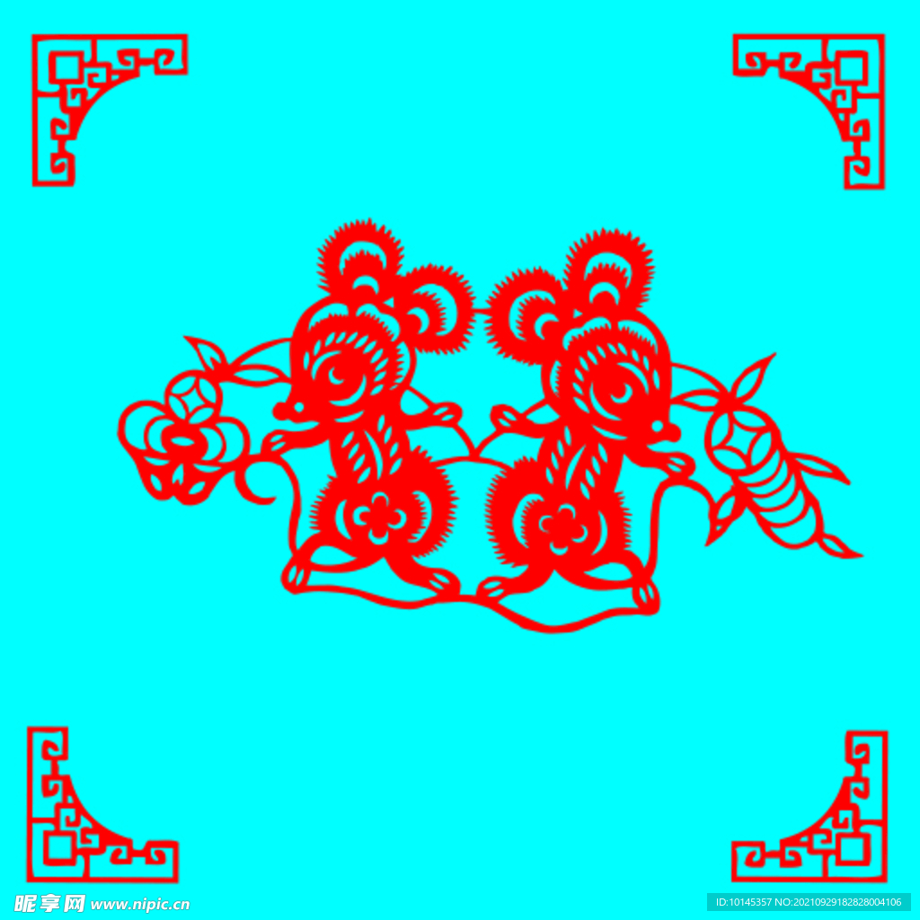 老鼠剪纸