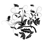 黑白装饰花纹  