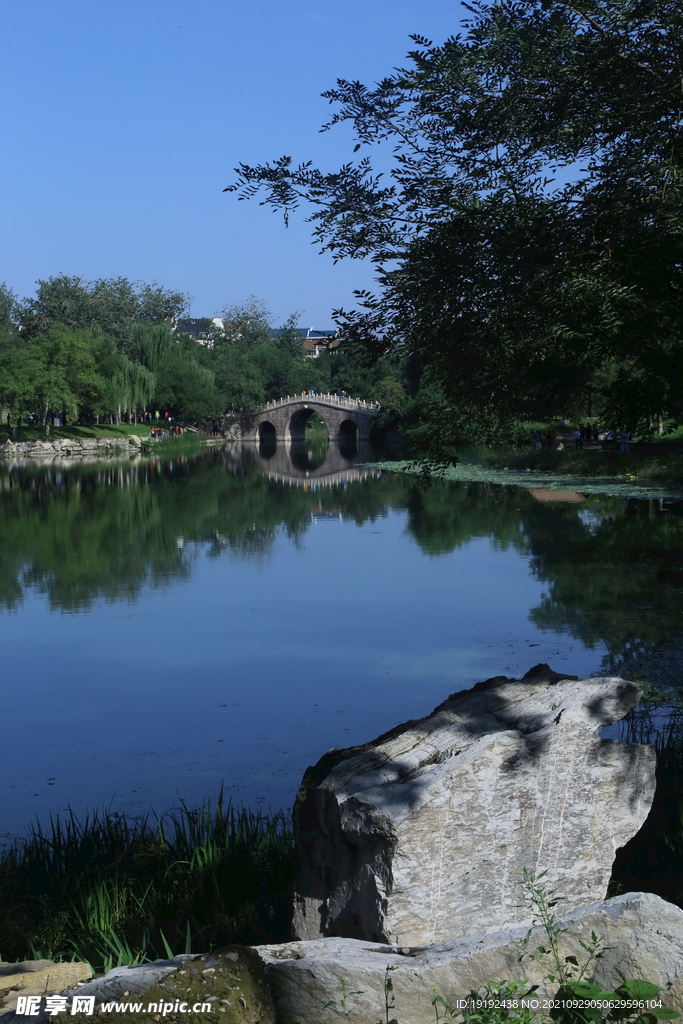 龙潭中湖风景 