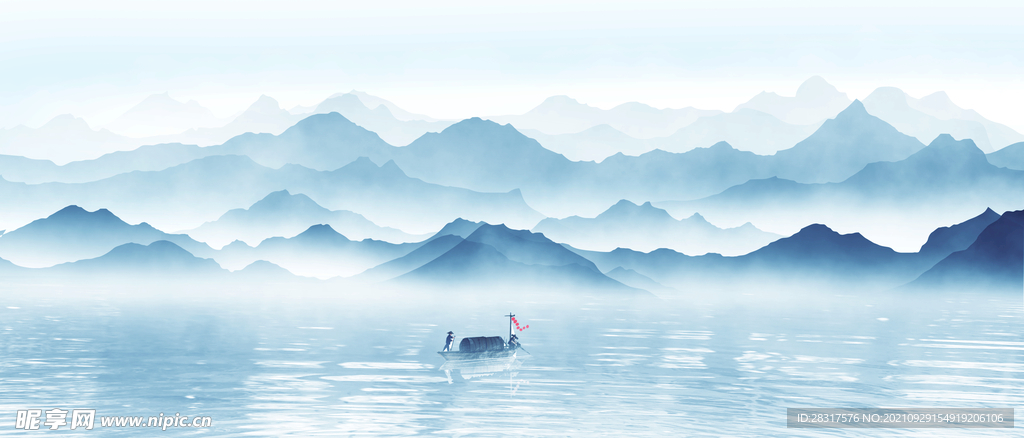 山水背景