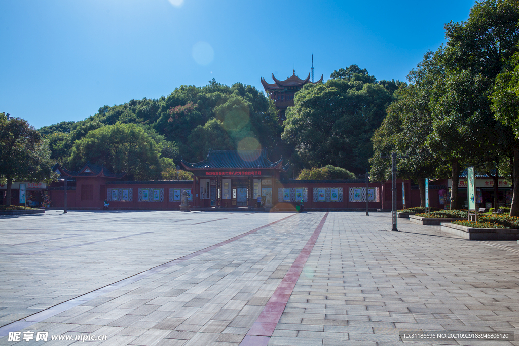 岳阳金鹗山公园金鹗山孔子公园