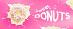 矢量甜甜圈banner