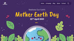 地球母亲日网页模板高级 Psd