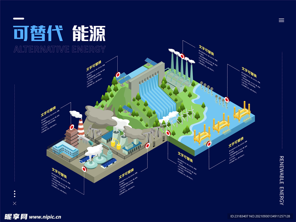 可代替能源 文字可编辑