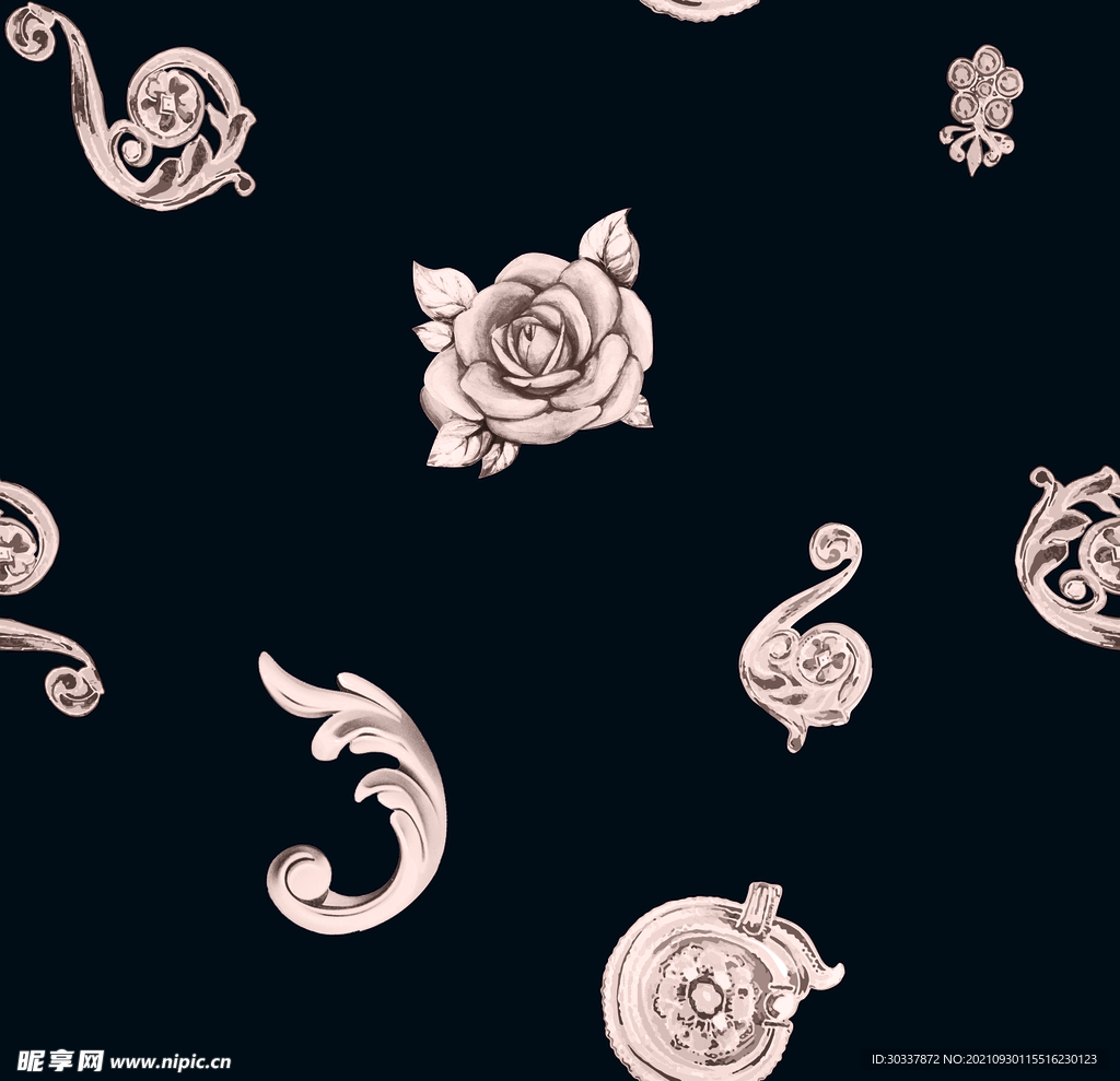 金属花