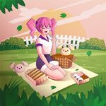 卡通野餐漫画