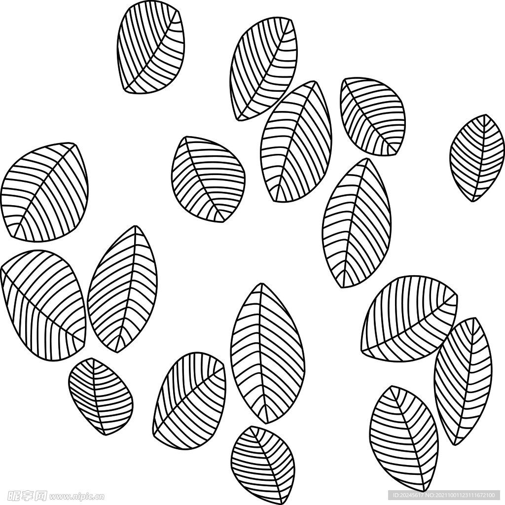 树叶花纹