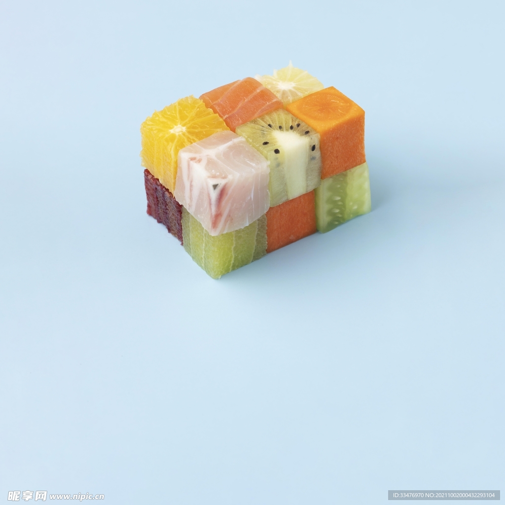 冷冻食品的排列高清