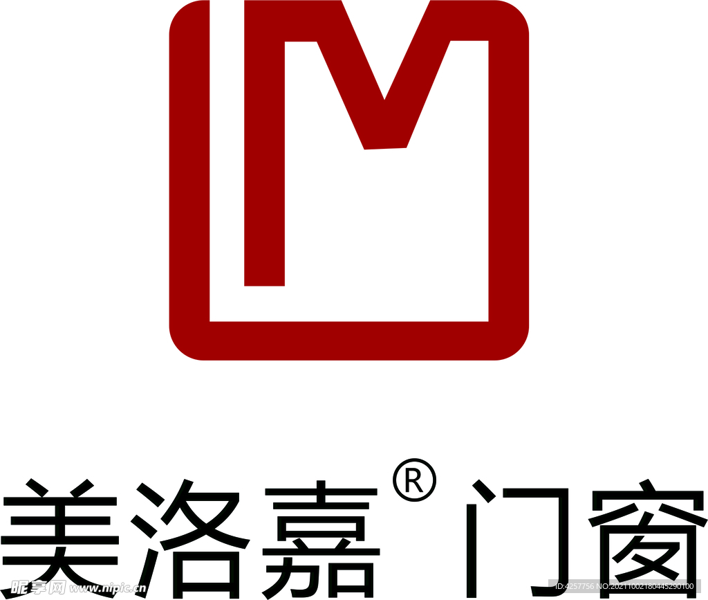 美洛嘉门窗logo标志