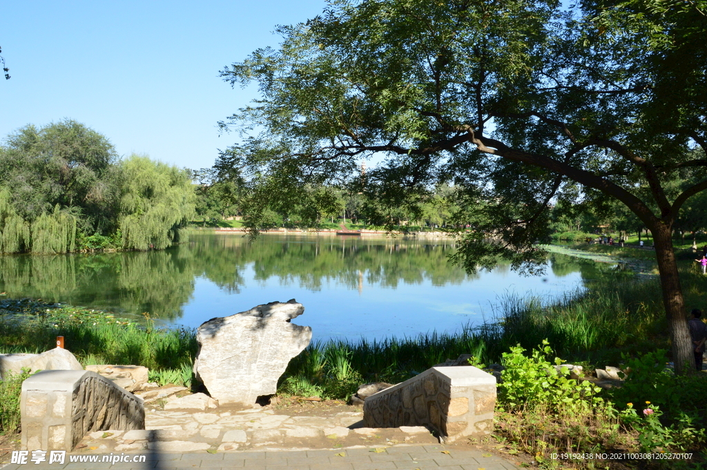 龙潭中湖风景 