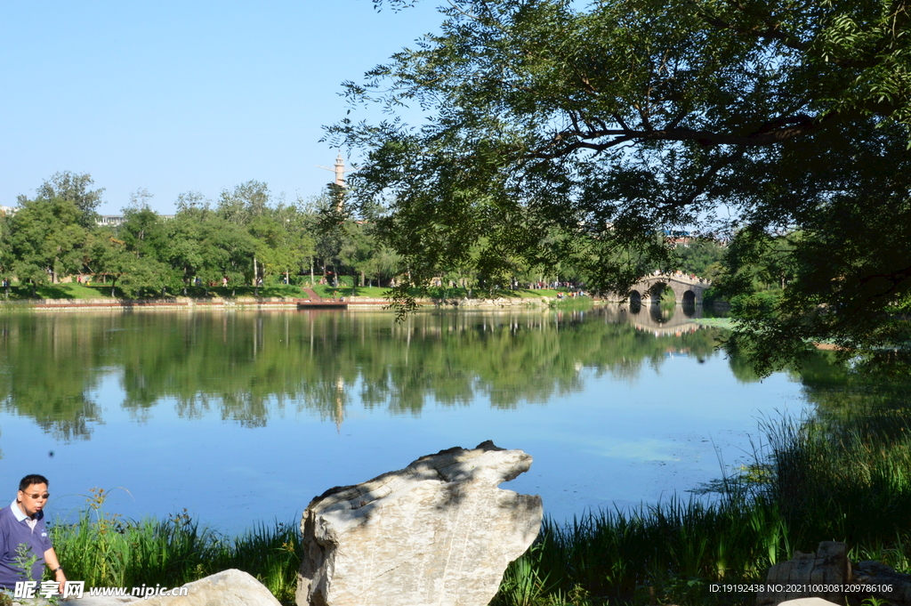龙潭中湖风景 