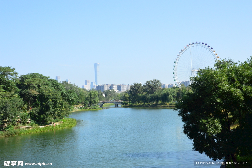 龙潭中湖风景 