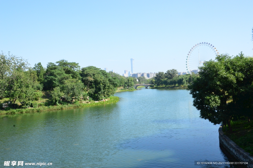 龙潭中湖风景 