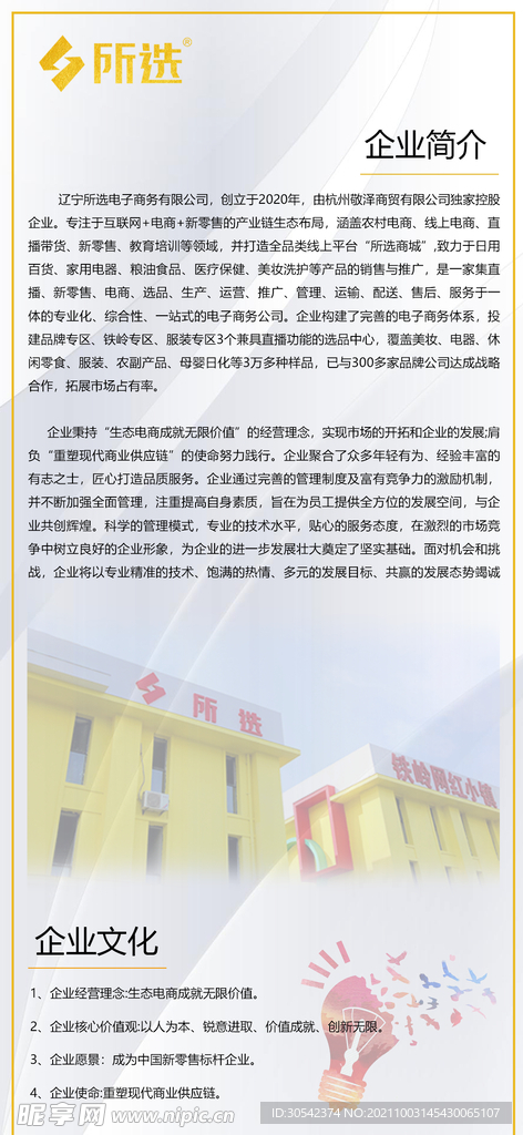 PSD分层企业宣传画