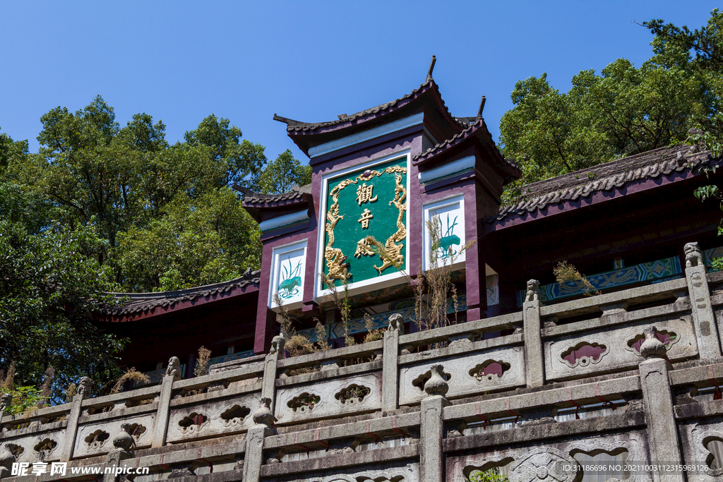 岳阳君山岛景区 洞庭庙