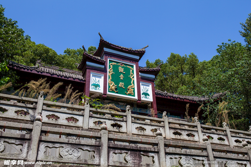 岳阳君山岛景区 洞庭庙