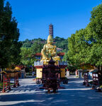 岳阳圣安寺景区 大佛像
