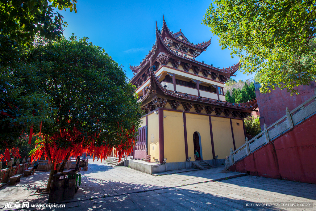 岳阳圣安寺景区 圣安古寺