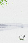    手绘古风插画背景图片 