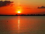 海滨夕阳风景