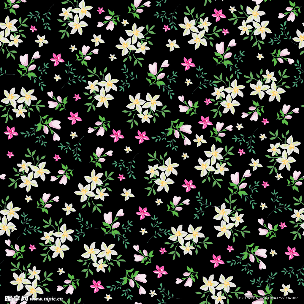 手绘花 小碎花 