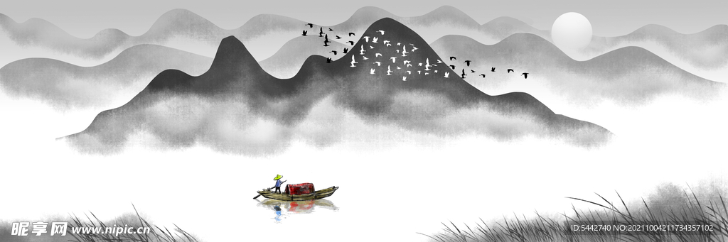 意境山水画