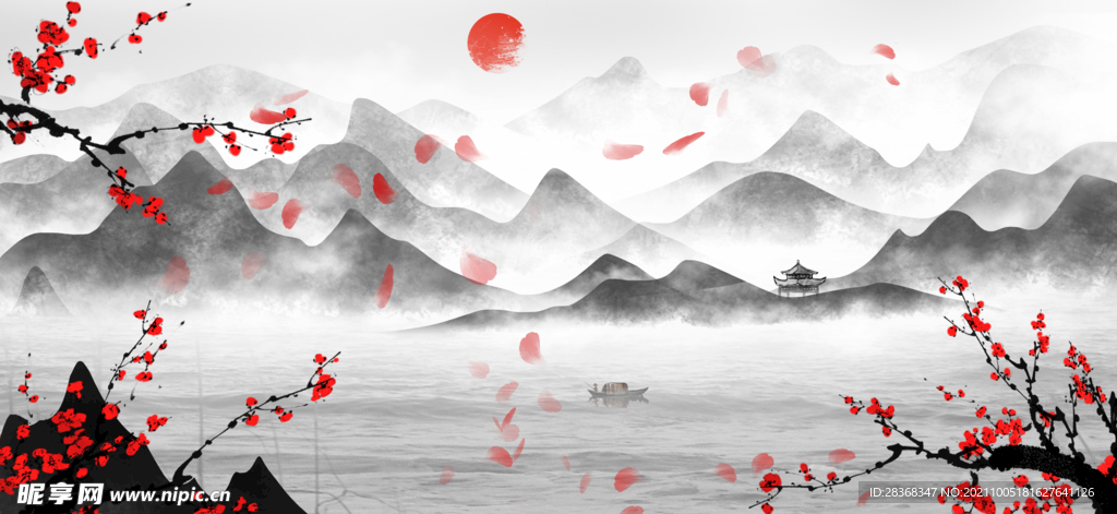 水墨山水 