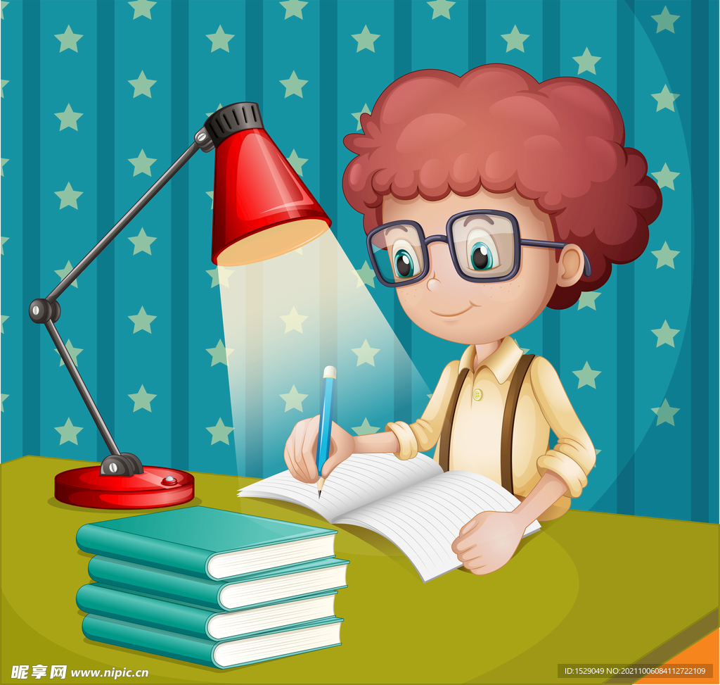 卡通学生  
