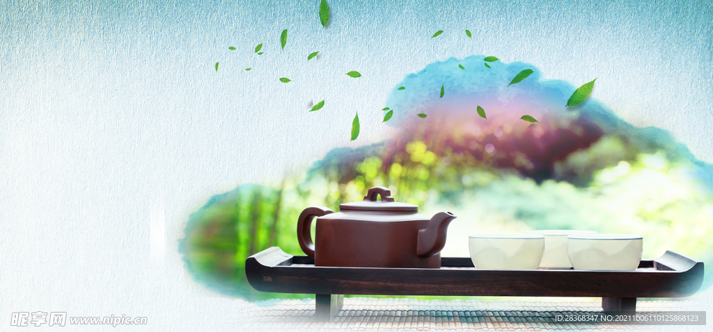 茶道海报背景