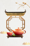 茶道海报背景