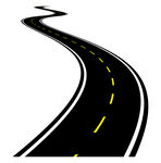 创意矢量弯曲的道路