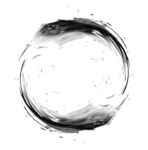 黑色水墨中国风圆形