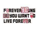 FOREVER YOUNG印花