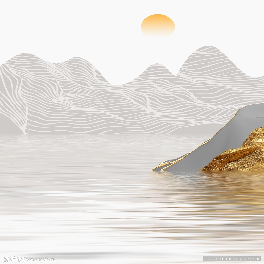 意境山水水墨装饰画