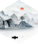 意境山水水墨装饰画