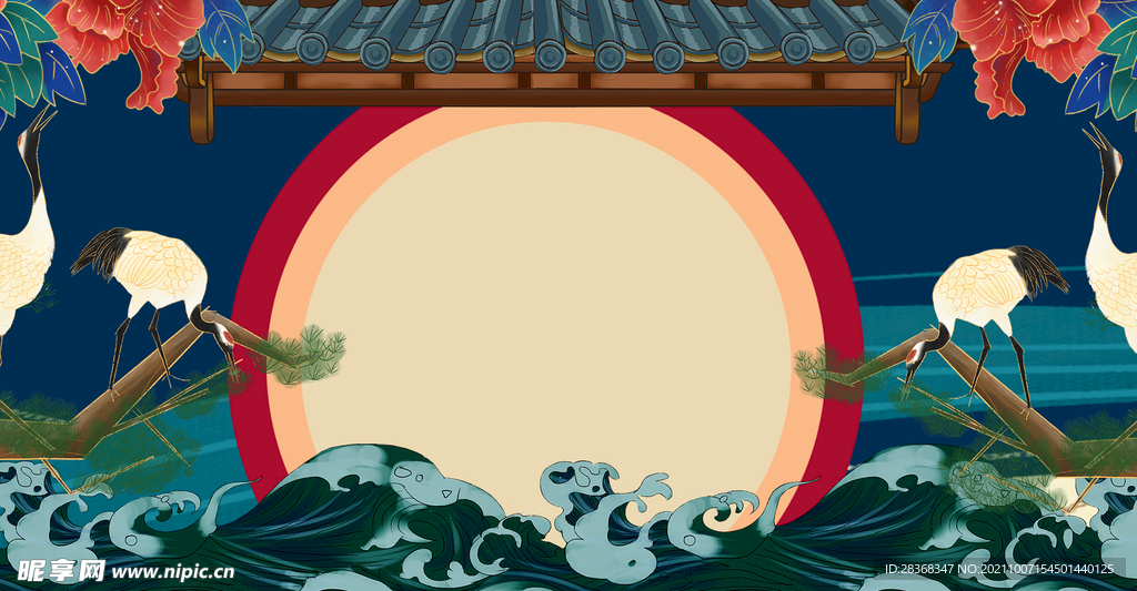 国潮风背景
