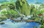 中国风山水画