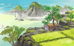 中国风山水画